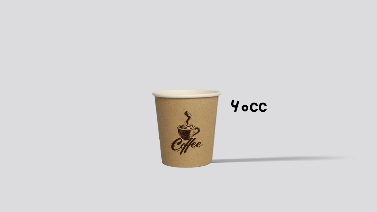 لیوان کاغذی کرافت 60 سی سی